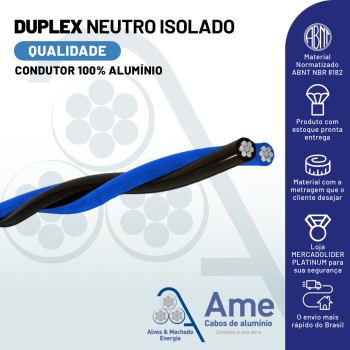 Cabo Aluminio Duplex 16mm