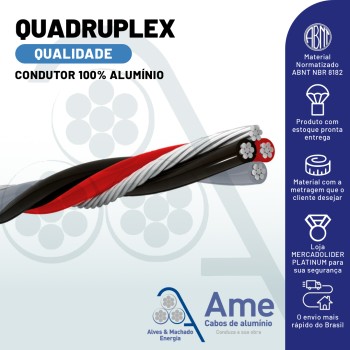 Cabo de Alumínio Quadruplex